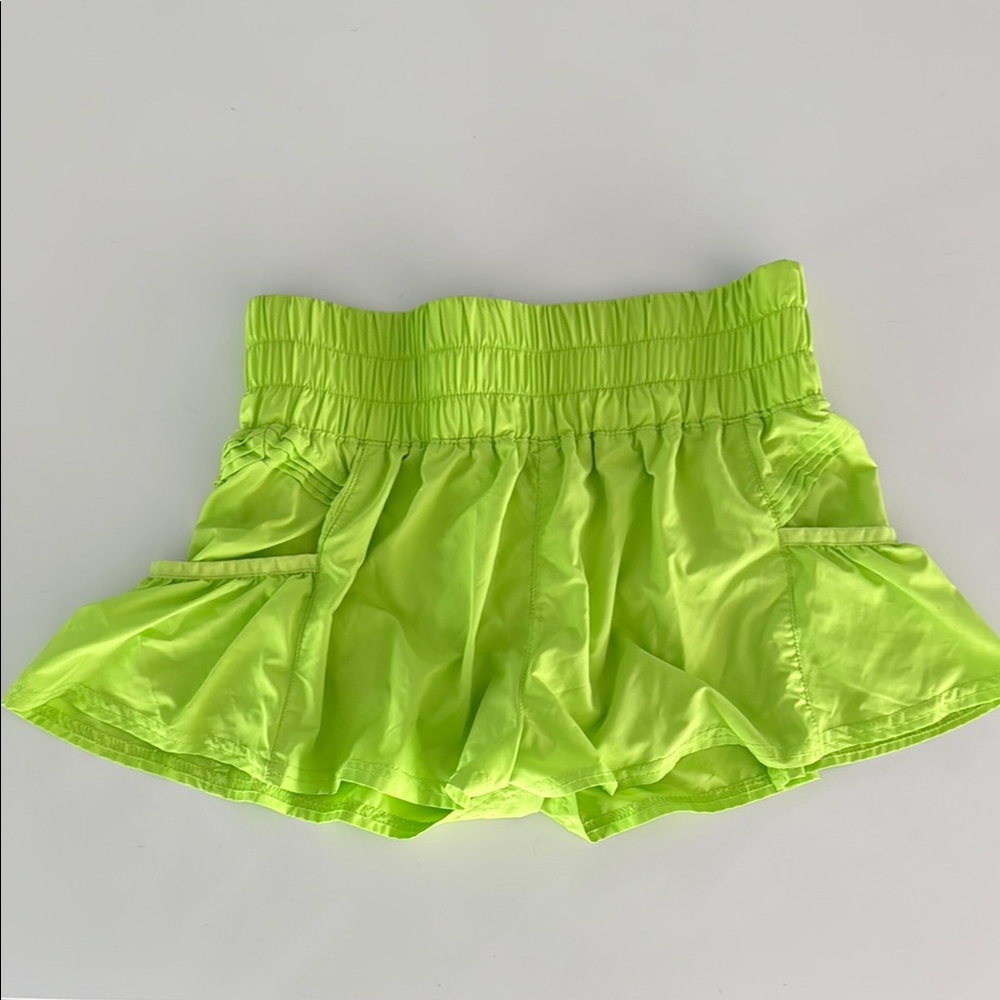 Free People Movement Neon Green Skort
